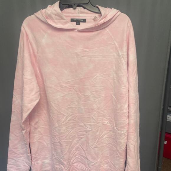 Karl lagerfeld hooded women's pullover size Medium (b40) - Picture 1 of 4